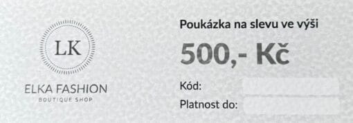 Dárkový poukaz 500,- Kč do ELKA Fashion